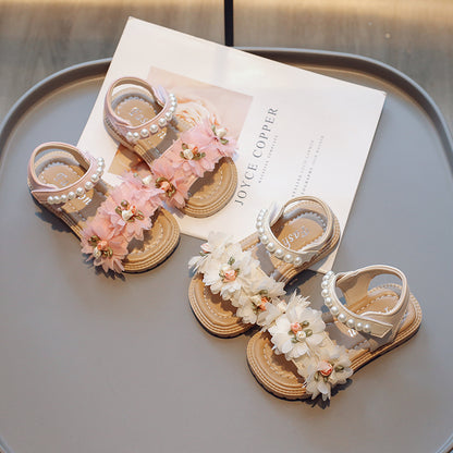 Sweet Flowers Kindersandalen für Mädchen – vielseitige, weiche Kleinkinderschuhe