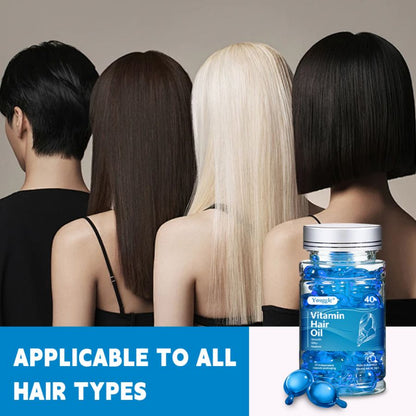 Organic Hair Growth Oil Keratin Treatment Serum Vitamin A C E Moisturizing Hair Care Serum Treatment Hair Capsule Serum