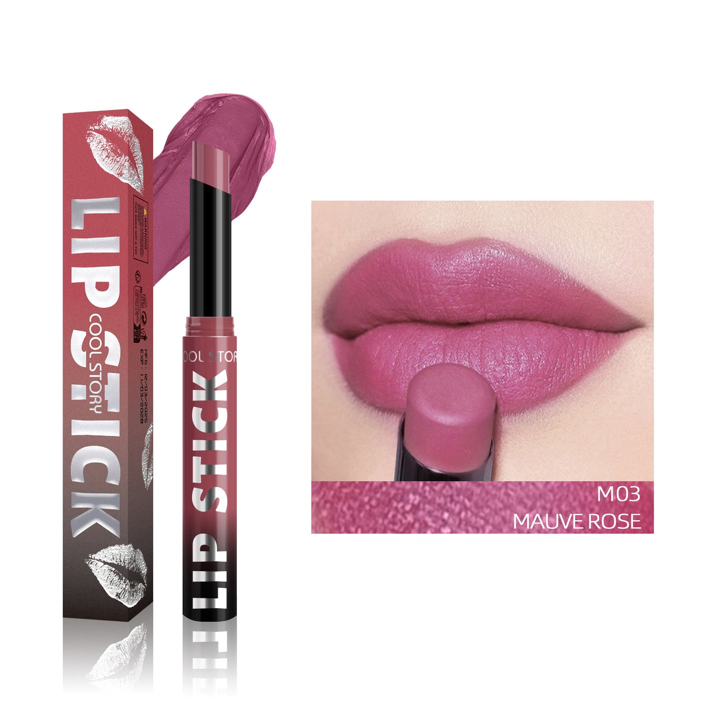 Lippenstift-Stick mit Doppelfunktion, leichter Glanz