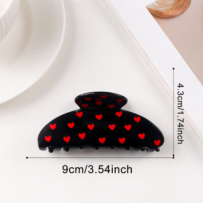 Herzförmiger, vielseitiger Haarclip mit Hai-Motiv zum Valentinstag