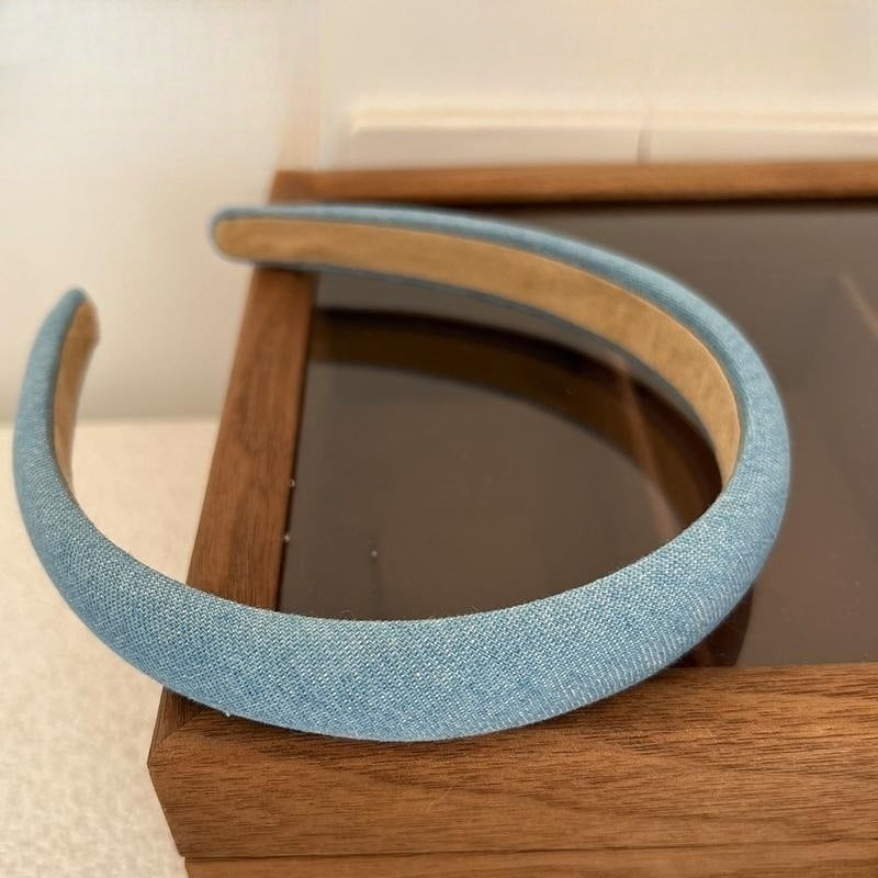 Retro-Stirnband aus Denimstoff für Damen mit Minderheitenmotiv