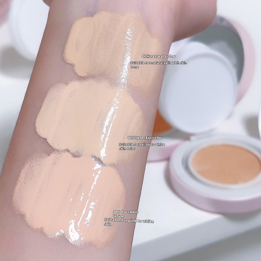 Cappuvini Feuchtigkeitsspendender Concealer, Air Cushion Concealer, mattes Nude-Make-up, mädchenhafter Stil, Studentinnen-Haushaltswaren