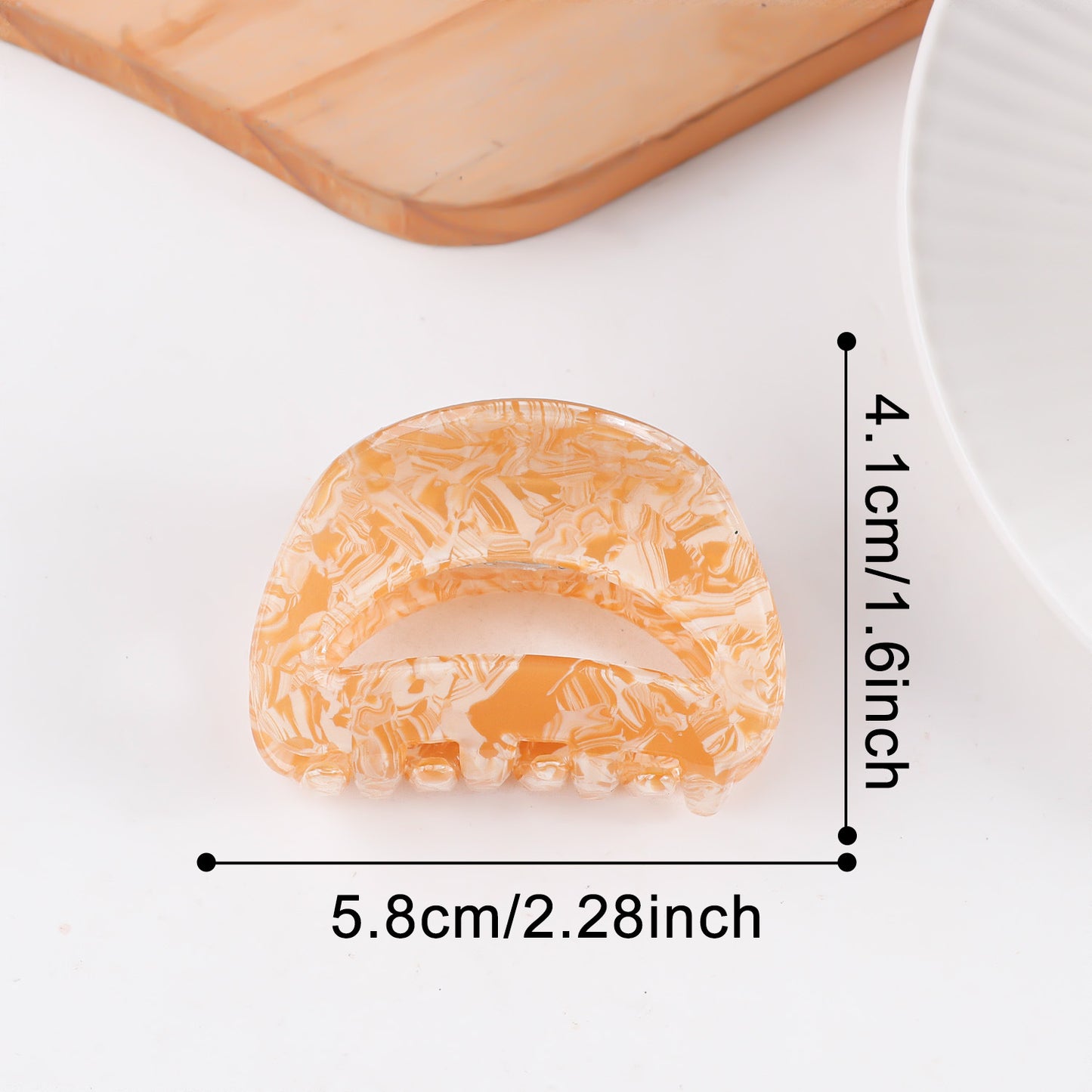 Retro-Haarspange mit Farbverlauf und Haifischmotiv