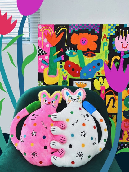 Sweetheart Cat Pillow Cute Plush Doll