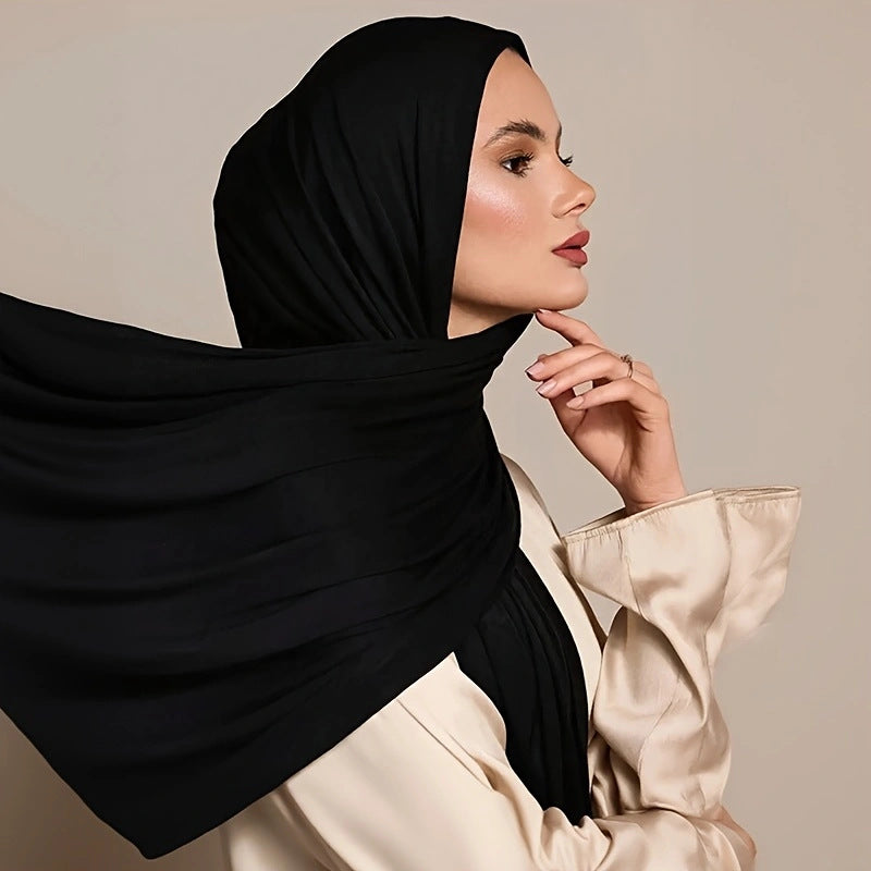 Solid Color Versatile Casual Headscarf