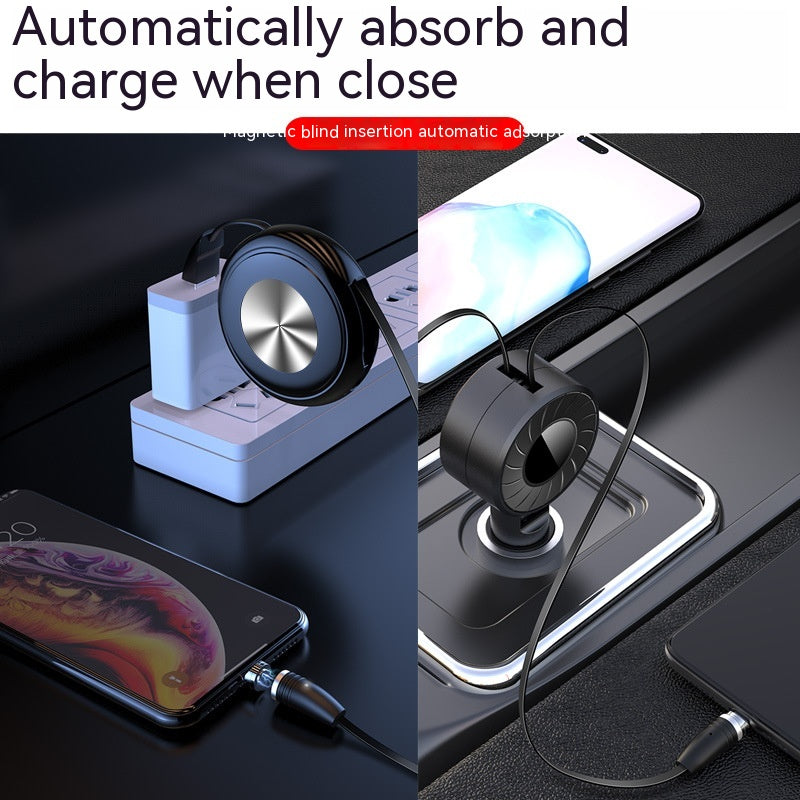 Teleskop-Autoladegerät, multifunktionales 5A-Schnelllade-Datenkabel