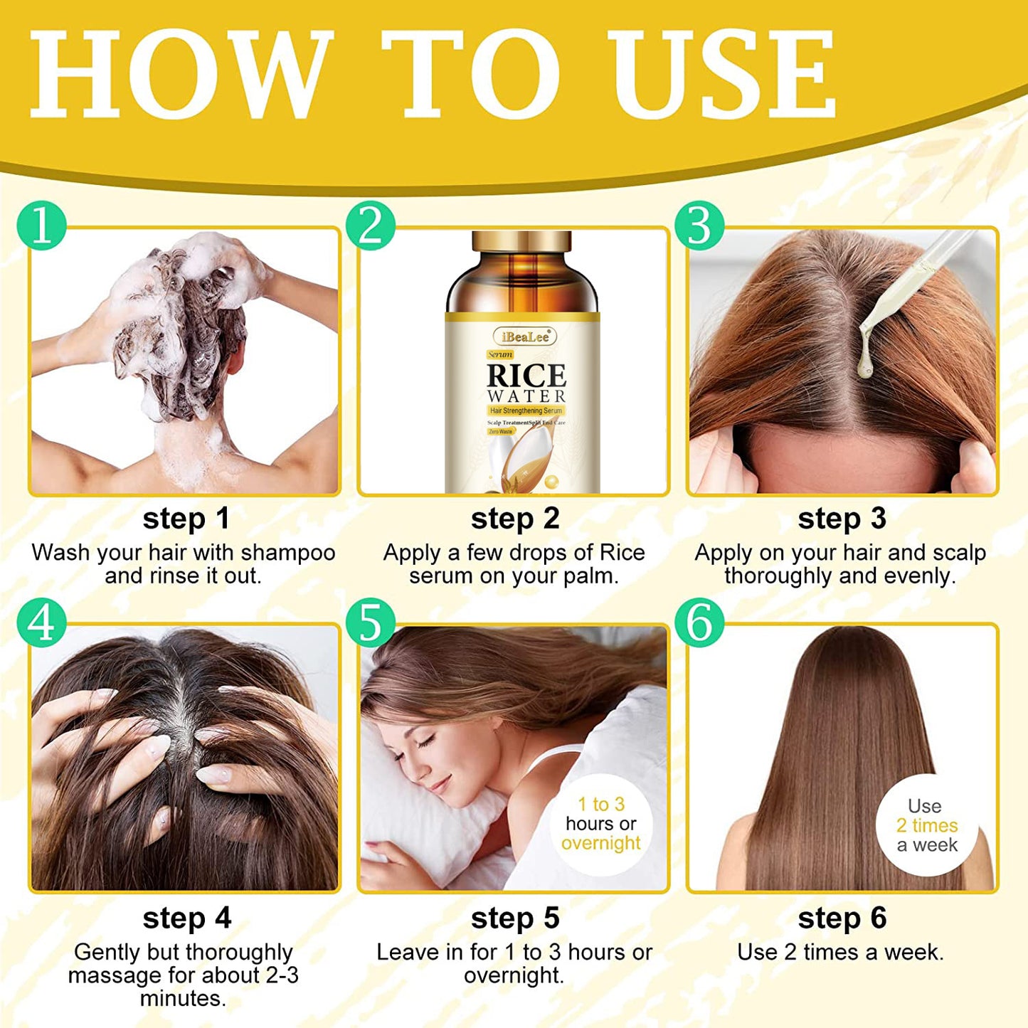 Reiswasser-Sheng-Jiang-Wang-Haarnährstofflösung gegen Haarausfall