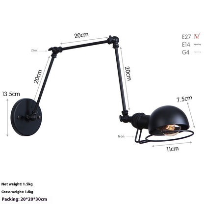 LED-Wandleuchte mit langem Arm, ideal für Arbeits- und Schlafzimmer, neben dem Bett