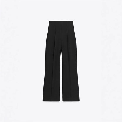 Retro-Mode: Vielseitige, figurformende High-Waist-Hose mit Reißverschluss-Dekoration