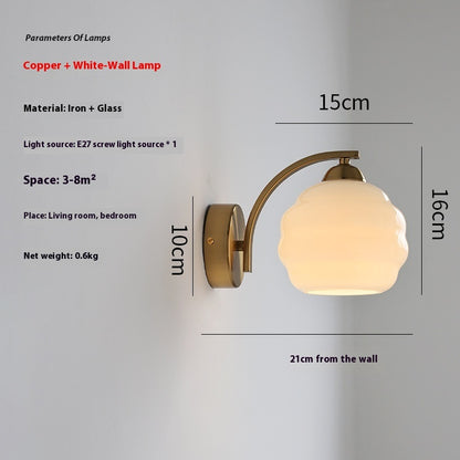 Tschechische mitteleuropäische Retro-Glaswandlampentasche