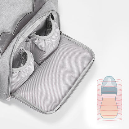 Mama-Tasche, Mutter- und Babytasche, modischer Mama-Style, multifunktionaler Rucksack für Ausflüge