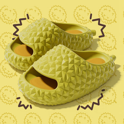 Durian-Hausschuhe, einzigartiges Design, Peeptoe-Hausschuhe, süße Badezimmerpantoffeln