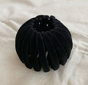 Velvet Bird's Nest Hairpin Lazy Hair Band For Bun Haircut Hair Band Girl's High Ponytail Barrettes