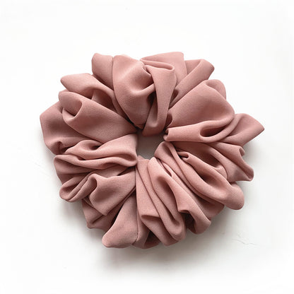 Großer Kopfstrauß aus Chiffon, Dickdarmring, Haarring