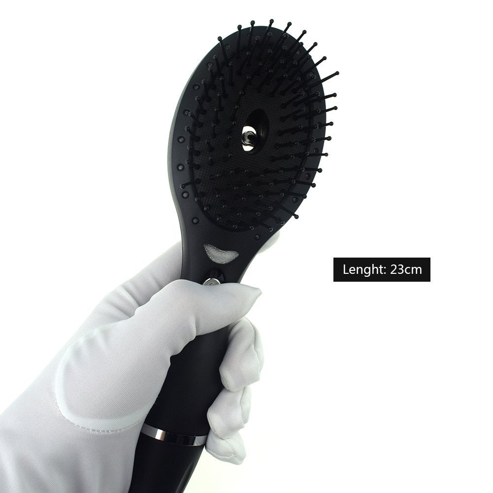 USB-wiederaufladbarer LED-Haarkamm mit roten Negativ-Ionen für Friseursalons