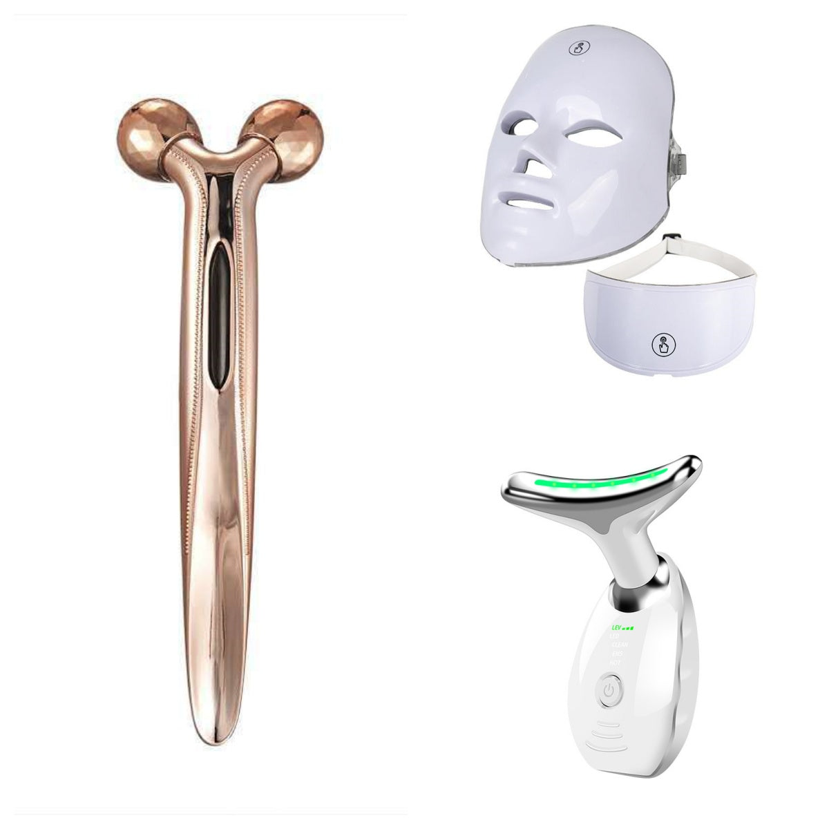 Bunte LED-Gesichtsmaske, Schönheitsgerät