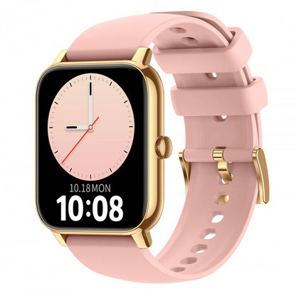 Smartwatch P90 mit neuem 185-mm-Quadrat-Display, Bluetooth-Anruffunktion, Benachrichtigungen, Atemtraining, Herzfrequenzmessung und Schlafüberwachung