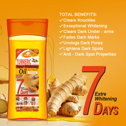 DR Kurkuma Super Whitening Hautreparatur Anti-Poren Körperöl 