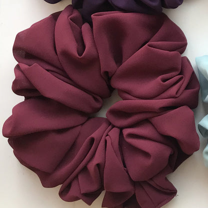 Großer Kopfstrauß aus Chiffon, Dickdarmring, Haarring