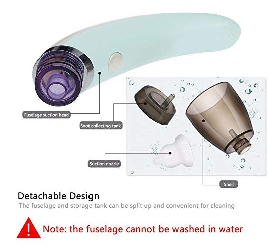 Elektrischer Nasensauger für Kinder mit Rückflusssperre