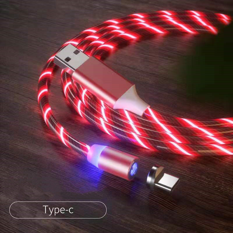 Magnetisches Ladekabel, Schnellladekabel, Beleuchtung, Micro-USB-Kabel, LED-Magnetladegerät, Typ-C-Kabel