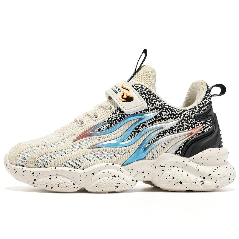 Jungen-Sneaker, modische Mesh-Sneaker im Retro-Stil