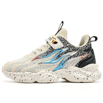 Jungen-Sneaker, modische Mesh-Sneaker im Retro-Stil