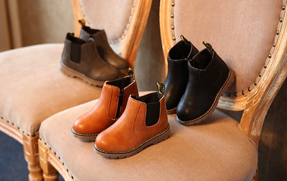 Herbst- und Winterschuhe für Kinder, kurze Stiefel, Lederstiefel für Jungen, Stiefel für Mädchen, Stiefel für große Kinder (Europa und USA), einzelne Stiefel 