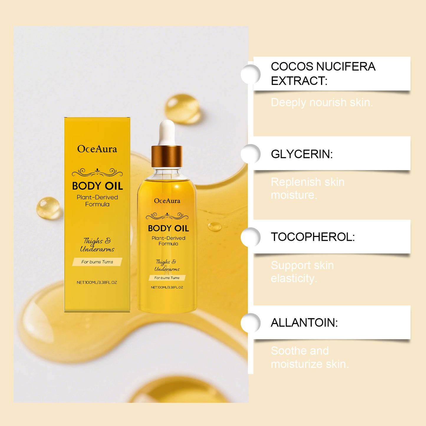 Nährendes und straffendes Körperöl