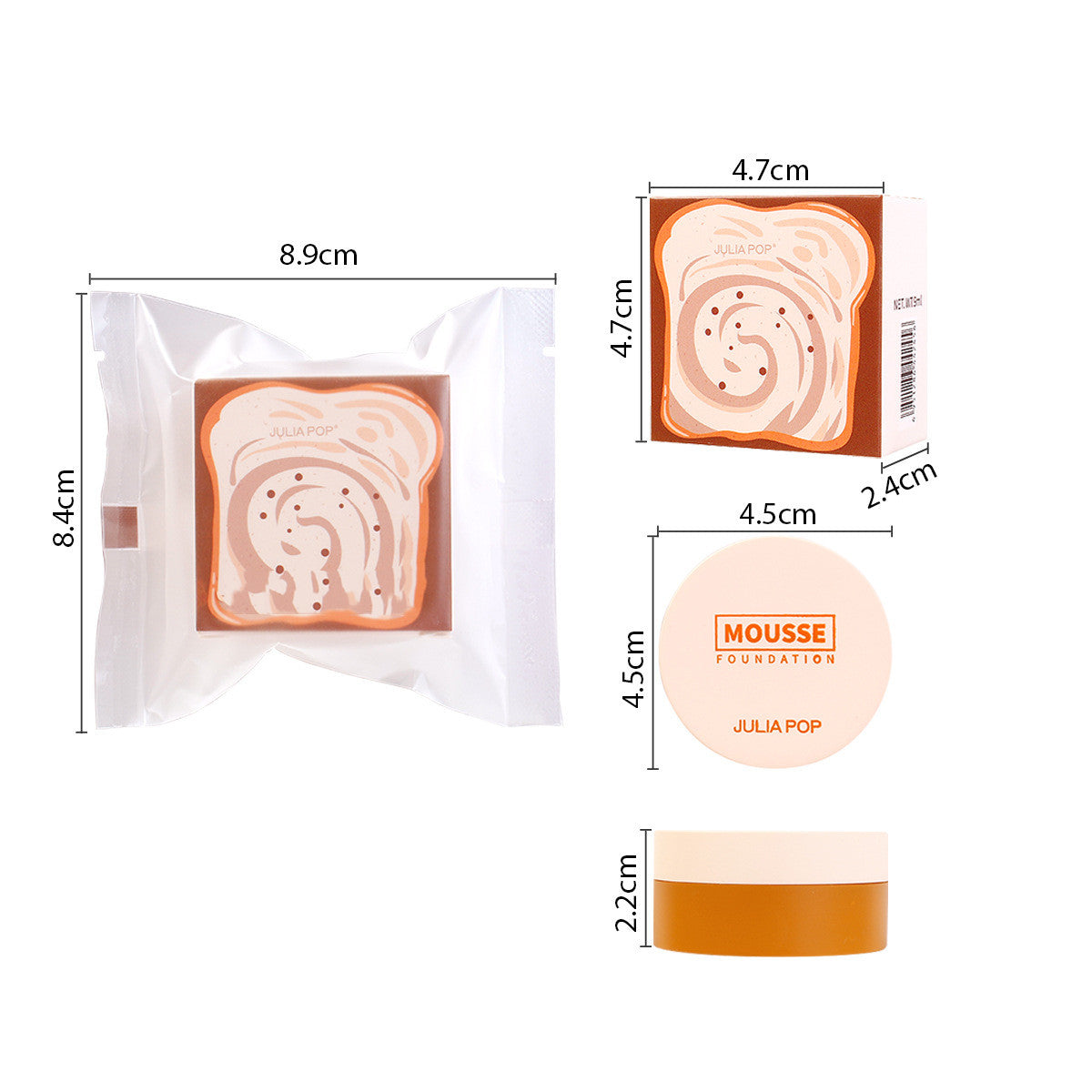 Flüssige Foundation mit Weizen-Finish – Concealer für langanhaltendes Make-up