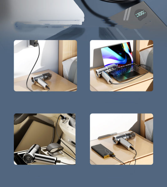 Kabelloser, handlicher und am Auto montierter Staubsauger mit extrem starker Saugkraft