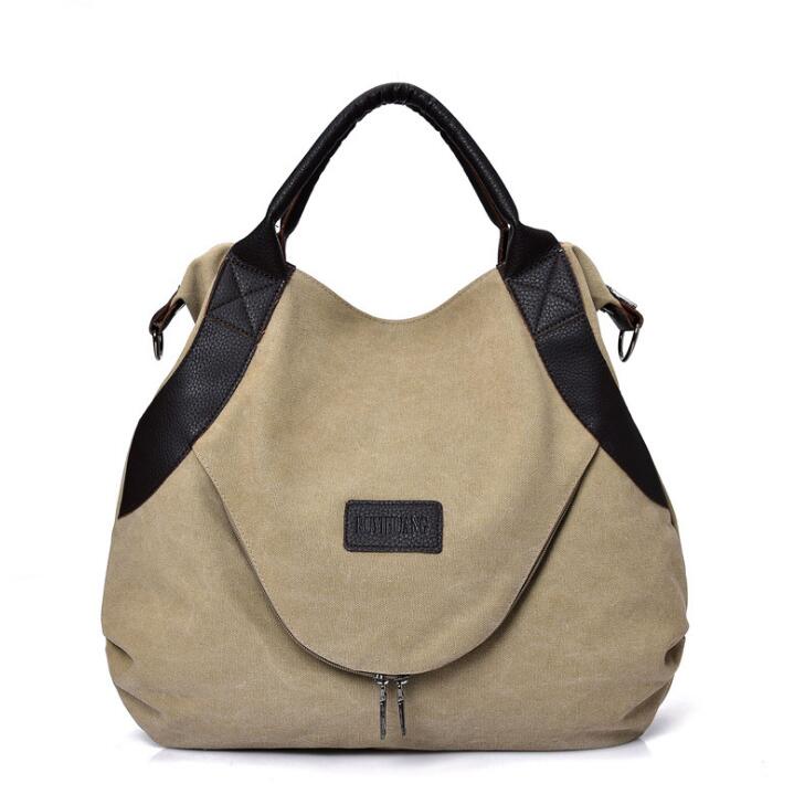 Handtaschen Damen Minimalistische Retro Schulter-Crossbody-Tasche Vintage Canvas