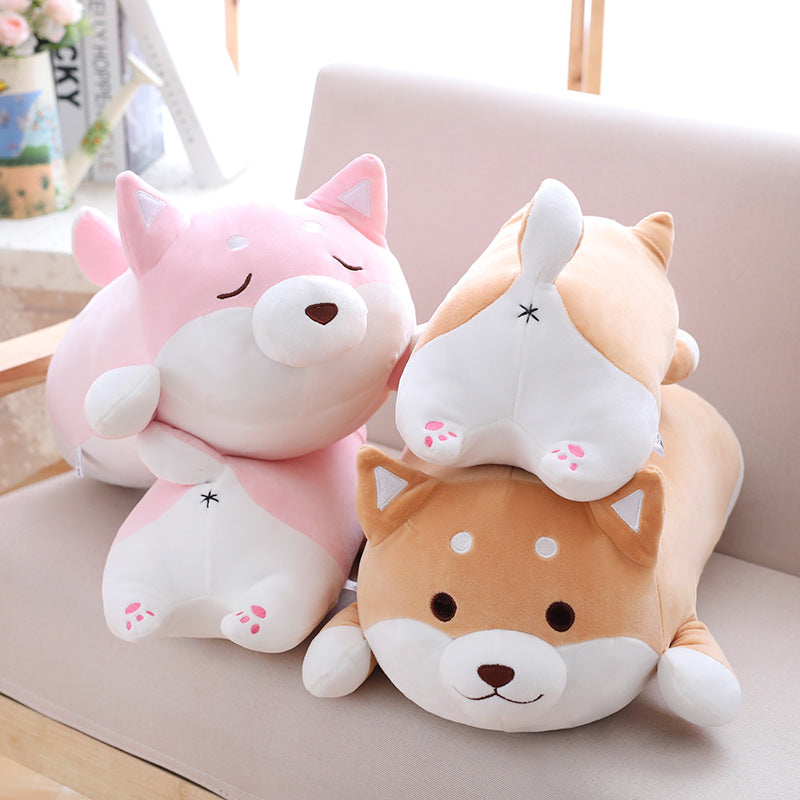 36 cm 55 cm Niedliches, dickes Shiba Inu Plüschtier, weiches Kuscheltier, Kawaii-Tier-Cartoon-Kissen, schönes Geschenk für Kinder, Babys und Kleinkinder