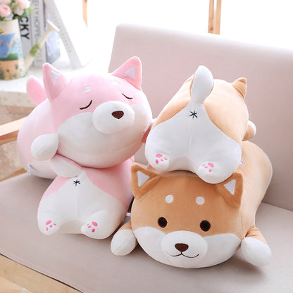 36 cm 55 cm Niedliches, dickes Shiba Inu Plüschtier, weiches Kuscheltier, Kawaii-Tier-Cartoon-Kissen, schönes Geschenk für Kinder, Babys und Kleinkinder