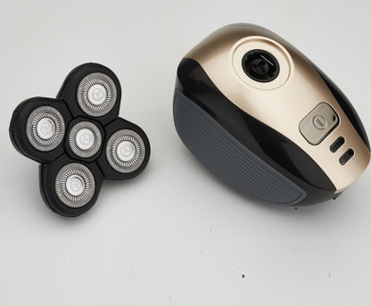 5-in-1 Multifunktions-Elektrorasierer mit 5 Klingen für Herren, wiederaufladbar, für Kopfrasur, Bart- und Nasenhaartrimmer