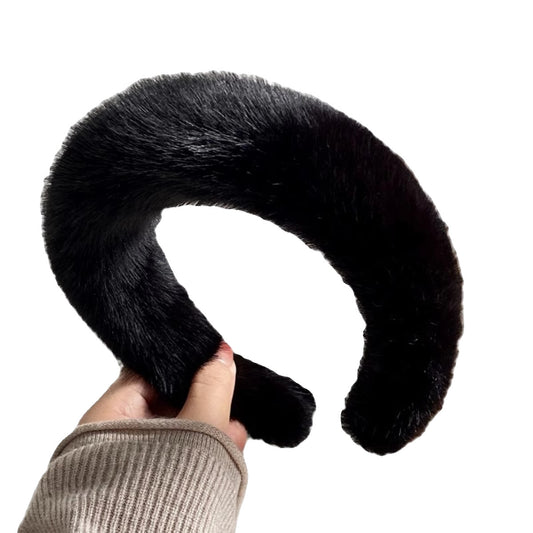 Maillard-Haarband, flauschig, hochwertige Kopfbedeckung, Gesichtsreiniger, Haarstyling-Produkt, breitkrempiger Haarschmuck mit hohem Schaft