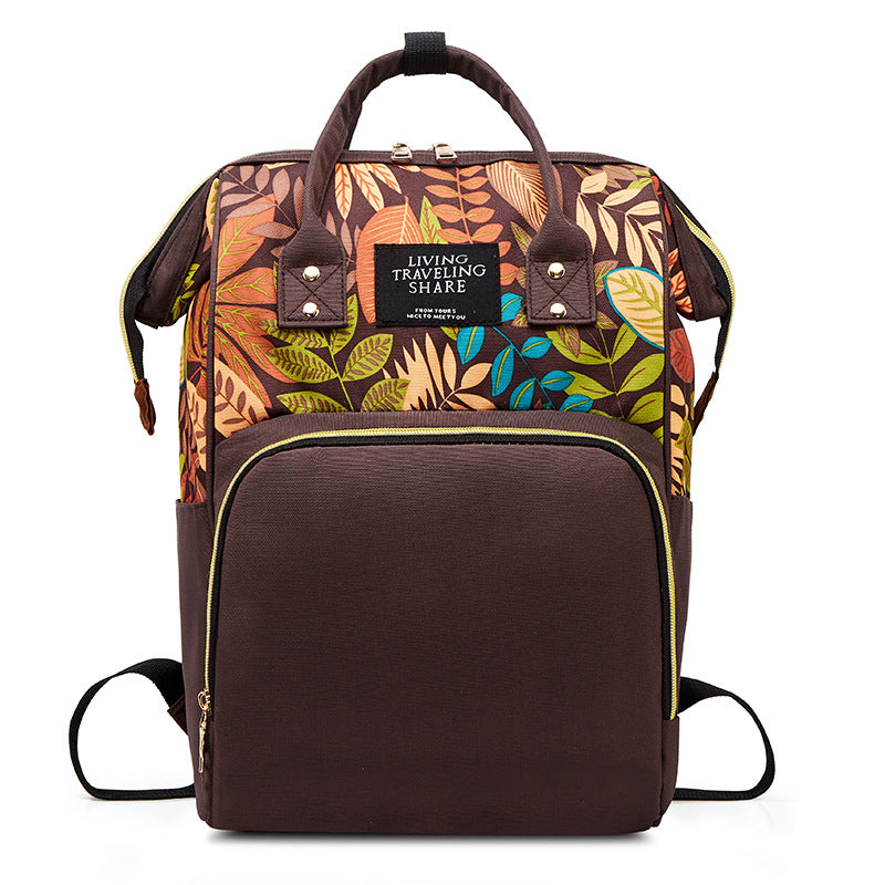 Große, multifunktionale, wasserdichte Wickeltasche, wasserdichter Rucksack für Mütter und Babys, ideal für Ausflüge.