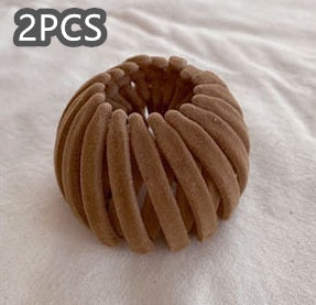 Velvet Bird's Nest Hairpin Lazy Hair Band For Bun Haircut Hair Band Girl's High Ponytail Barrettes