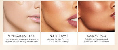 Natürliches Make-up-Make-up, kaschierendes Make-up, Kleidung, kein Make-up-Gefühl, flüssige Foundation