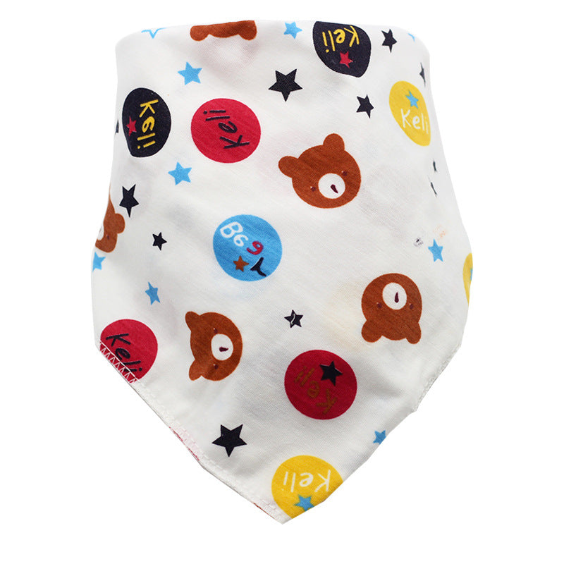Baby-Lätzchen, wasserdicht, dreieckig, aus Baumwolle, mit Cartoon-Motiv, Baby-Bandana-Lätzchen, Sabberlätzchen für Neugeborene, saugfähiges Tuch