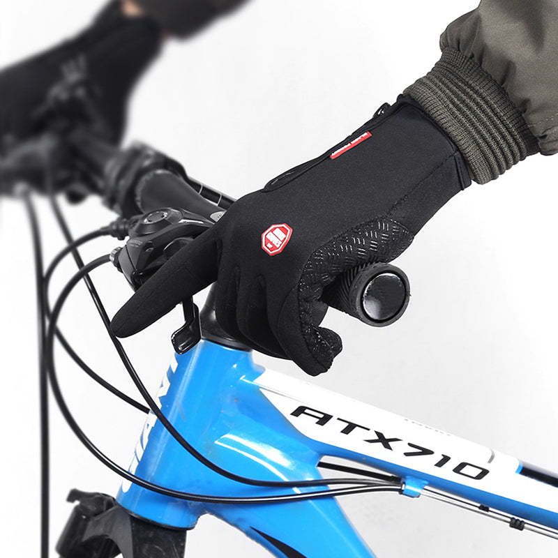 Winterhandschuhe mit Touchscreen-Funktion, wasserdichte Sporthandschuhe für Motorradfahren und Sliden mit Fleece