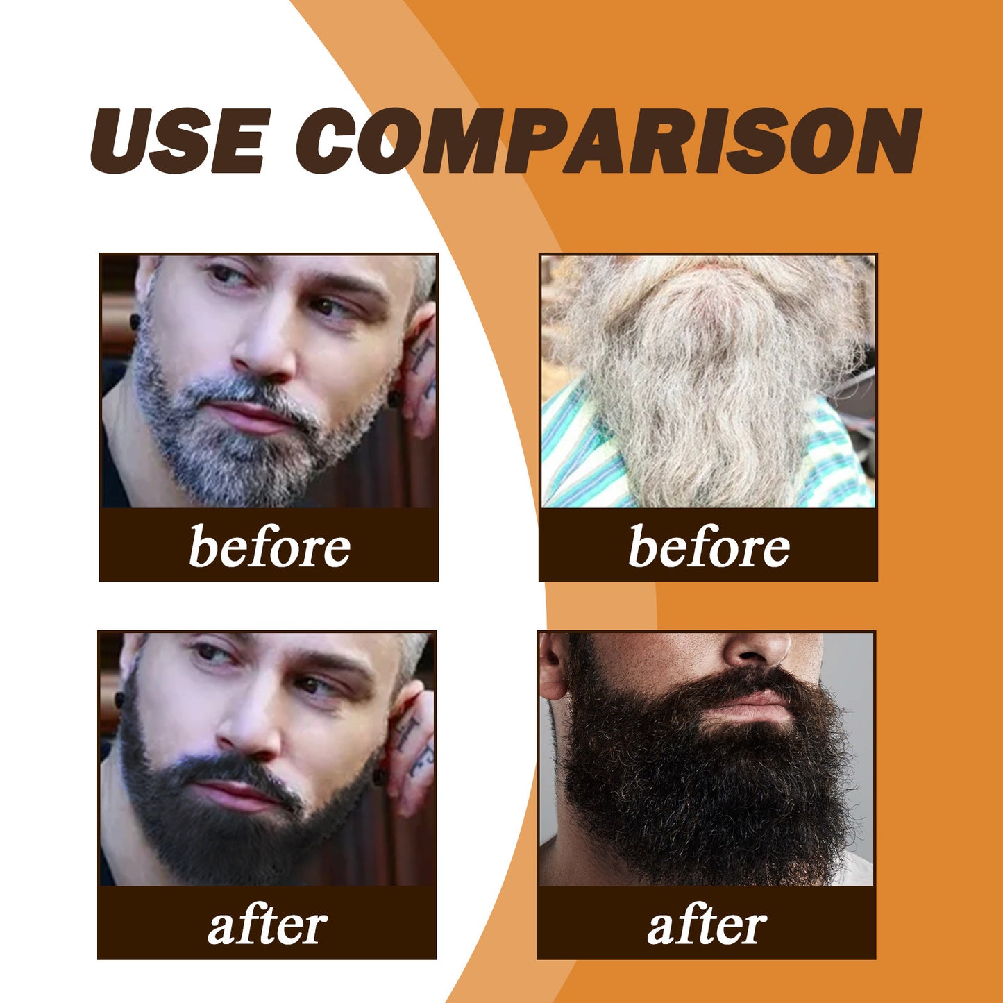 White To Black Shampoo Men's Hair Cleaning Thick Moisturizing Care