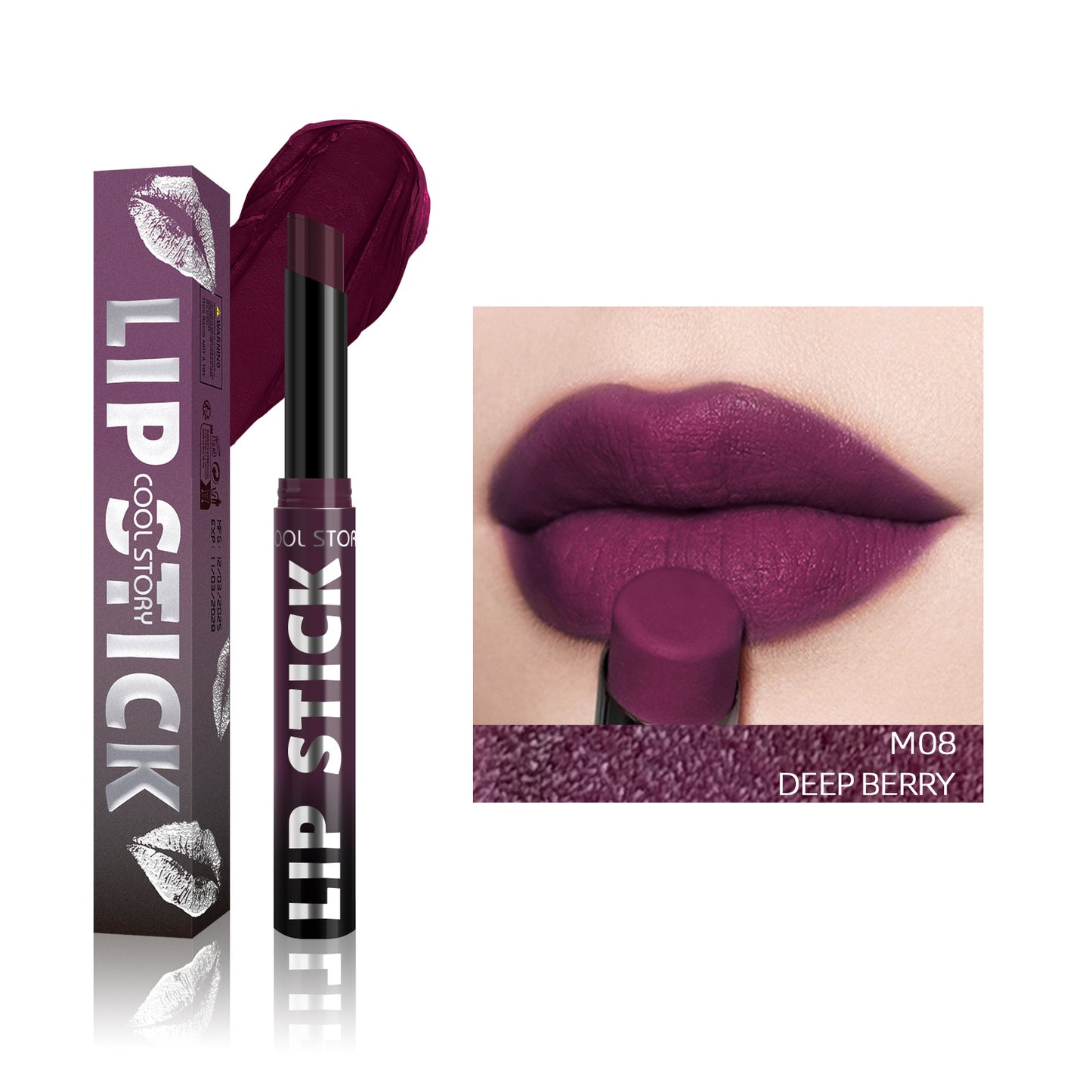 Lippenstift-Stick mit Doppelfunktion, leichter Glanz