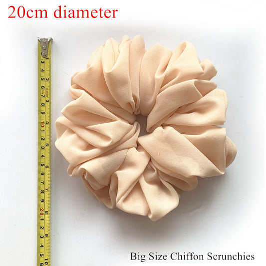 Big Head Bouquet Chiffon Large Intestine Ring Hair Ring