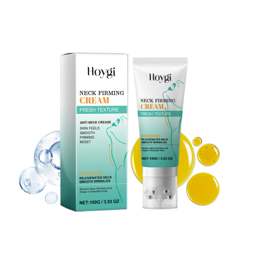 Hoygi Neck Firming Cream, Lighten Neck Lines Firming Brightening Skin Hydrating Anti-Wrinkle Firming Lifting Cream