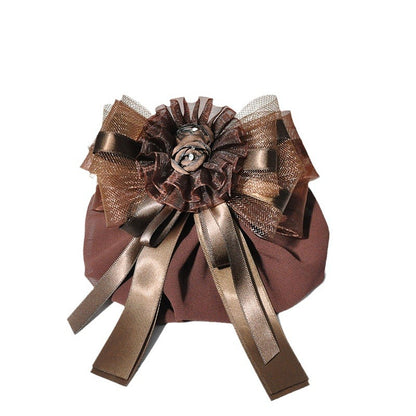 Catering-Reinigungsarbeiten Kopfschmuck Blume Damen Haarknoten Extensions Netzbeutel