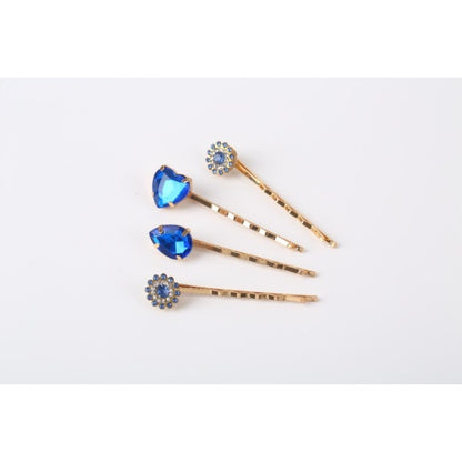 Haarspangen-Set aus Leder, 4-teilig 