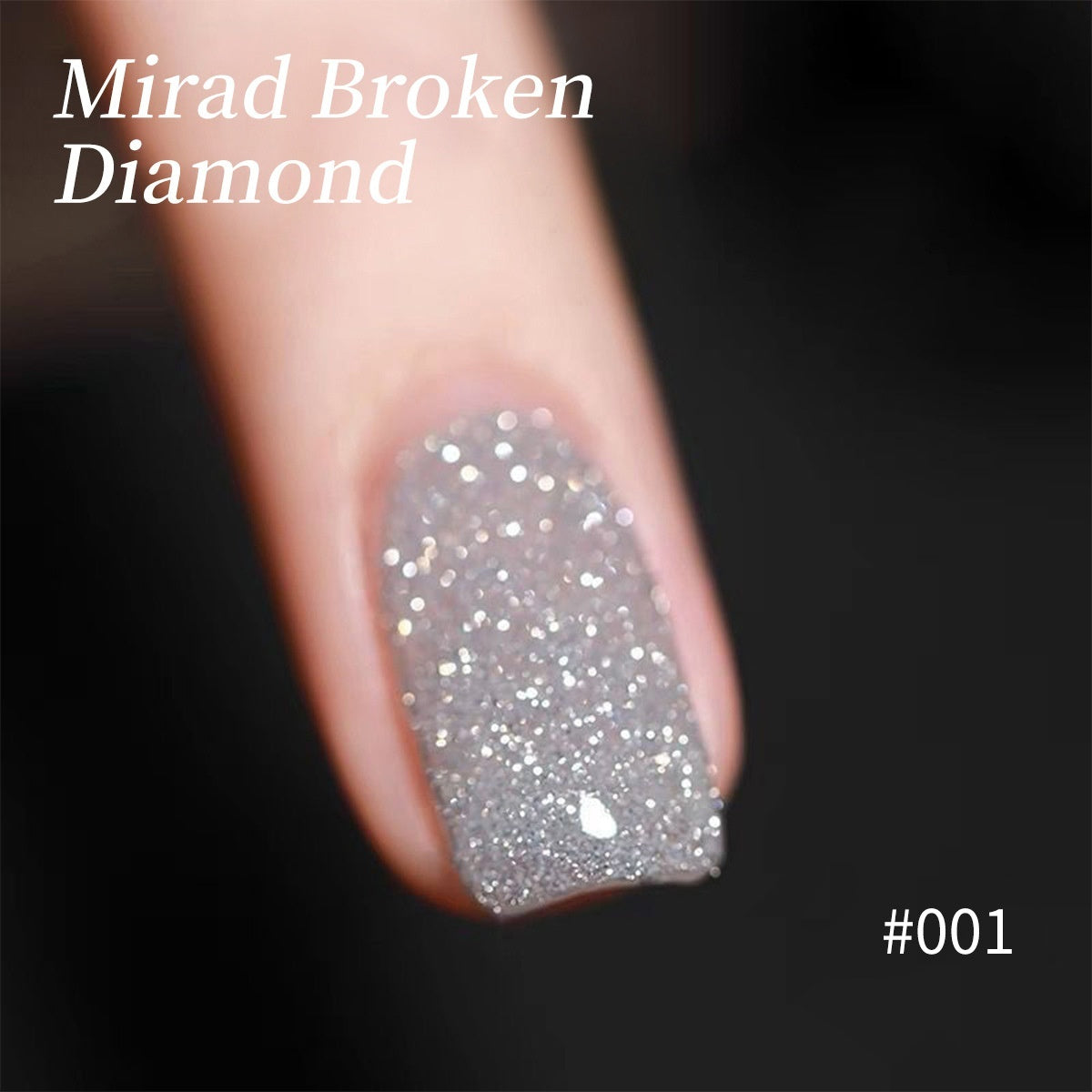 Auffälliges, reflektierendes Glitzer-Nagelgel im Nachtclub-Stil