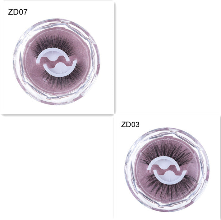 Selbstklebende, wiederverwendbare, klebstofffreie Wimpern mit natürlichem Schwung