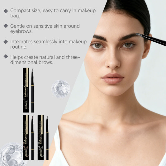 Doppelseitiger, langanhaltender, farbverstärkender Augenbrauenstift